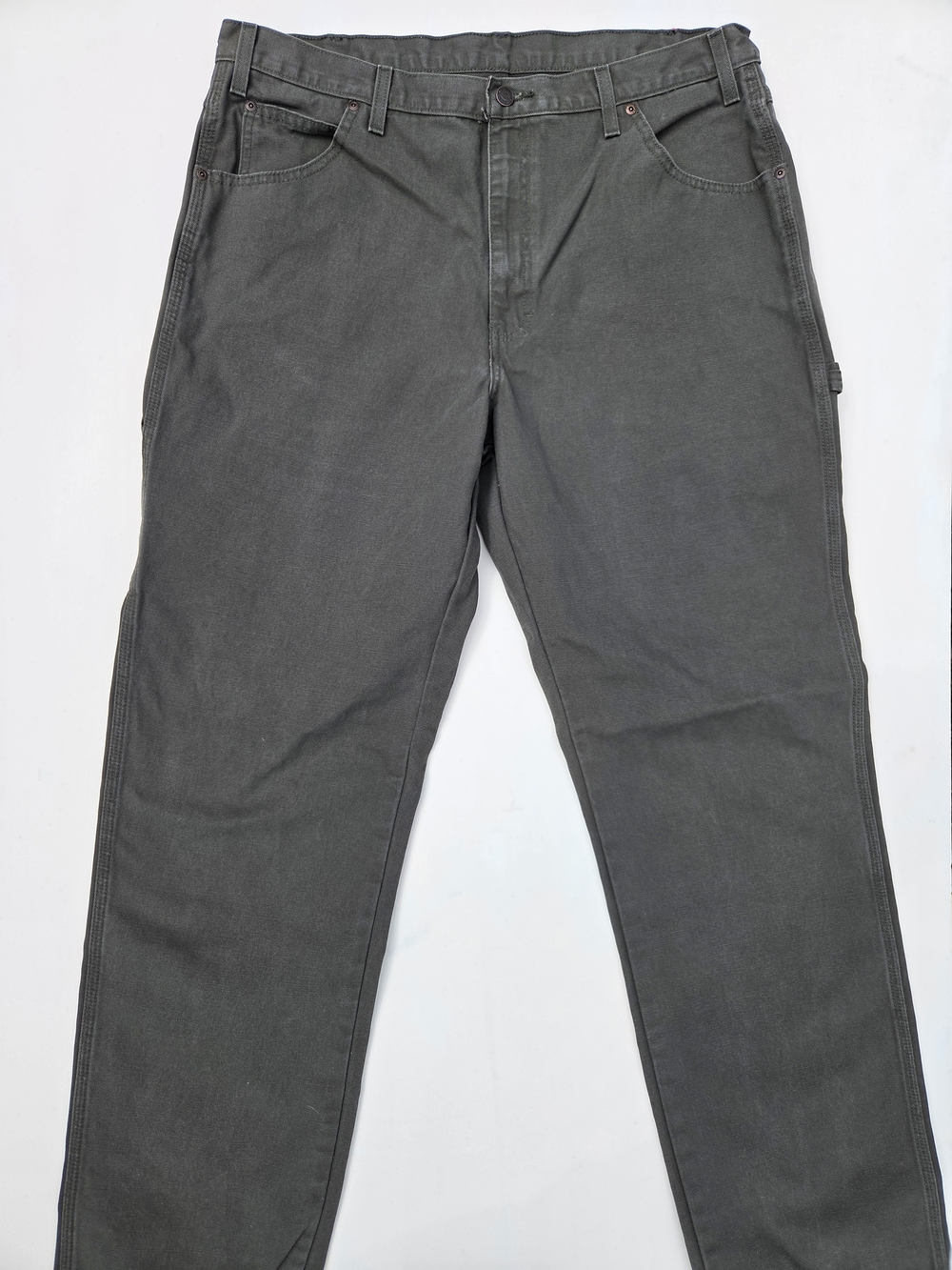 Dickies 1939RMS Relaxed Fit Duck Carpenter Pants Moss Green 38x36 Workwear